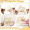 24PCS Black & Gold Happy Birthday Cake Toppers – Mirror Acrylic Cupcake Picks, 6 Styles, 1"x1"